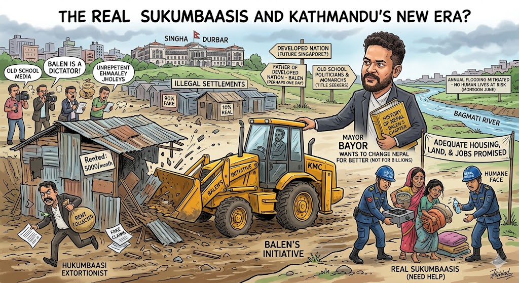 Bagmati's Bold Bulldozers: Squatters or Landlords?