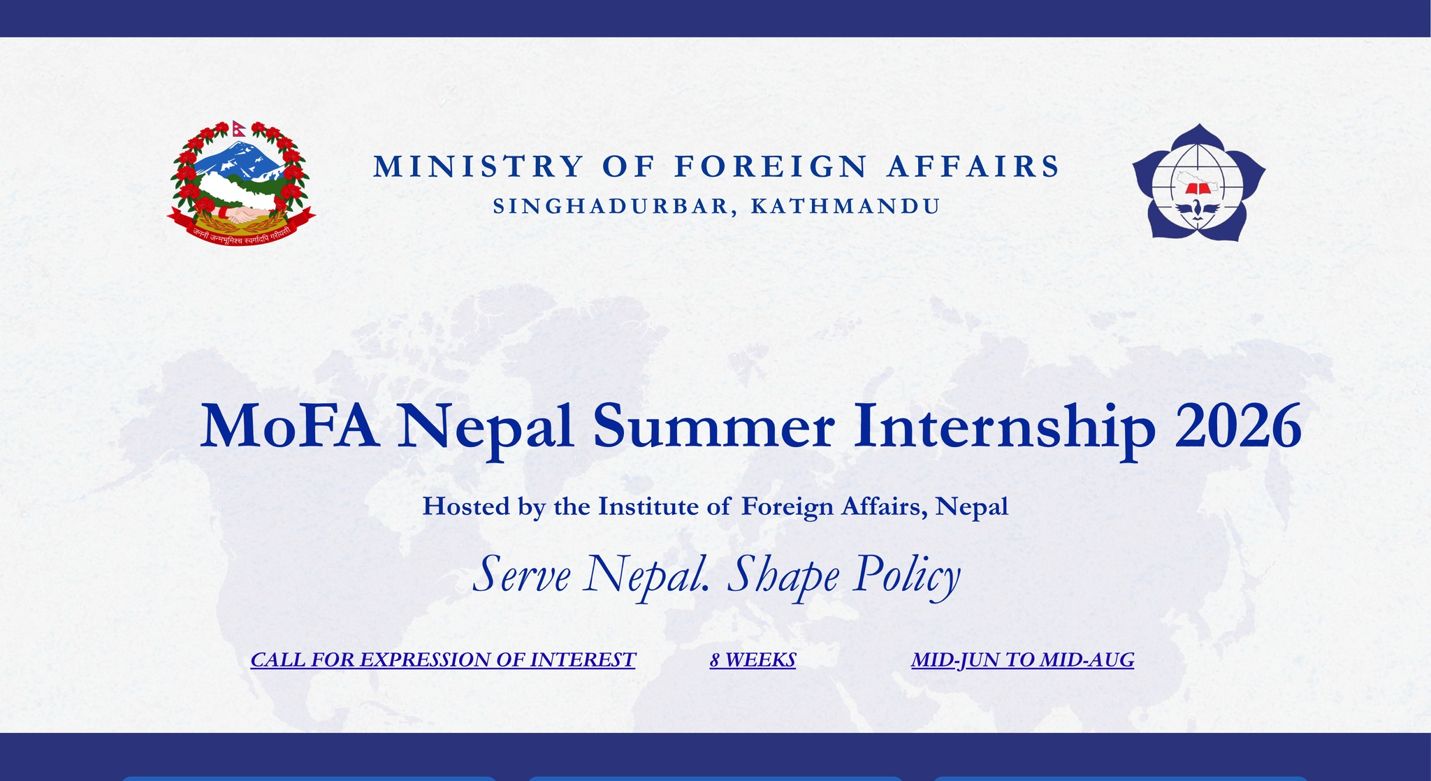 The MoFA Internship